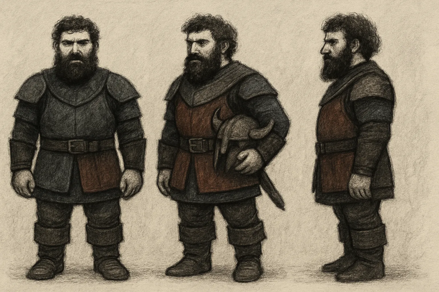 Model sheet for Rufus