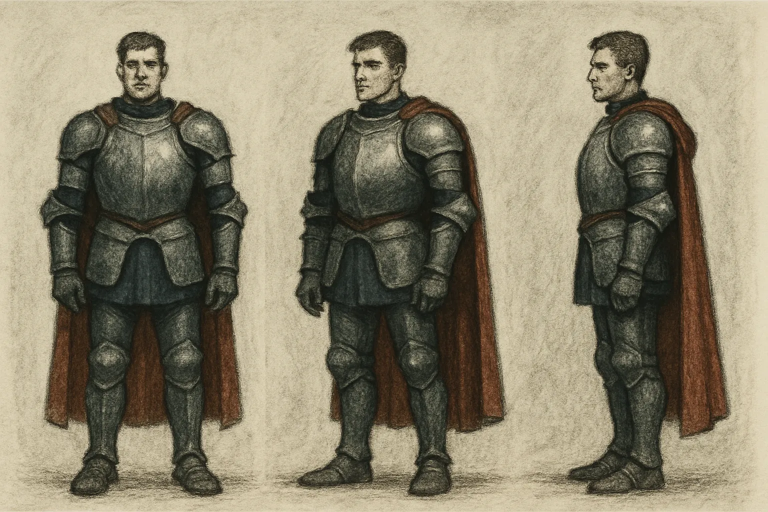 Model sheet for Gareth