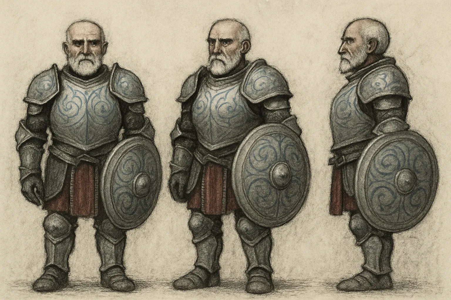 Model sheet for Edwin