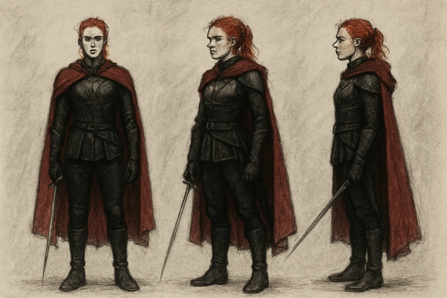 Model sheet for Rowan