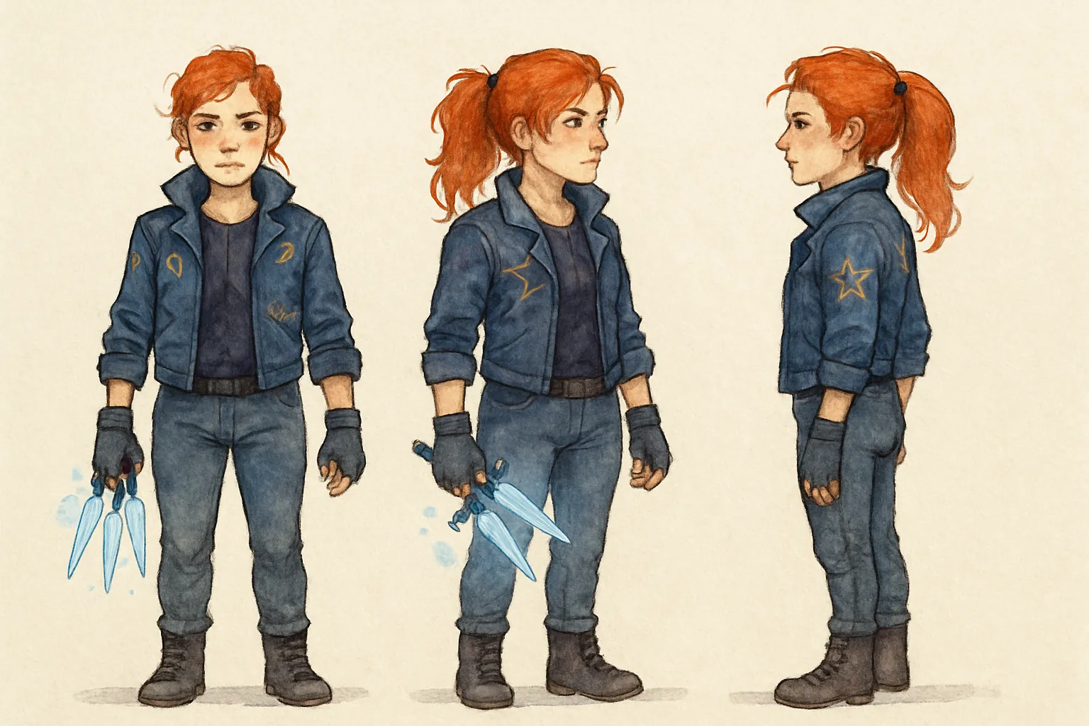 Model sheet for Mara