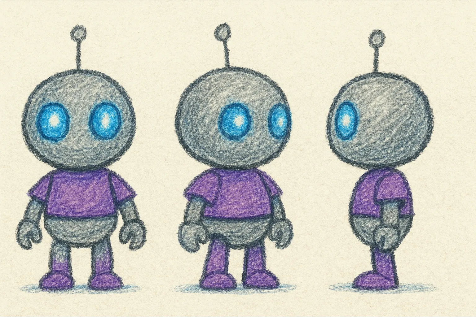 Model sheet for Zed