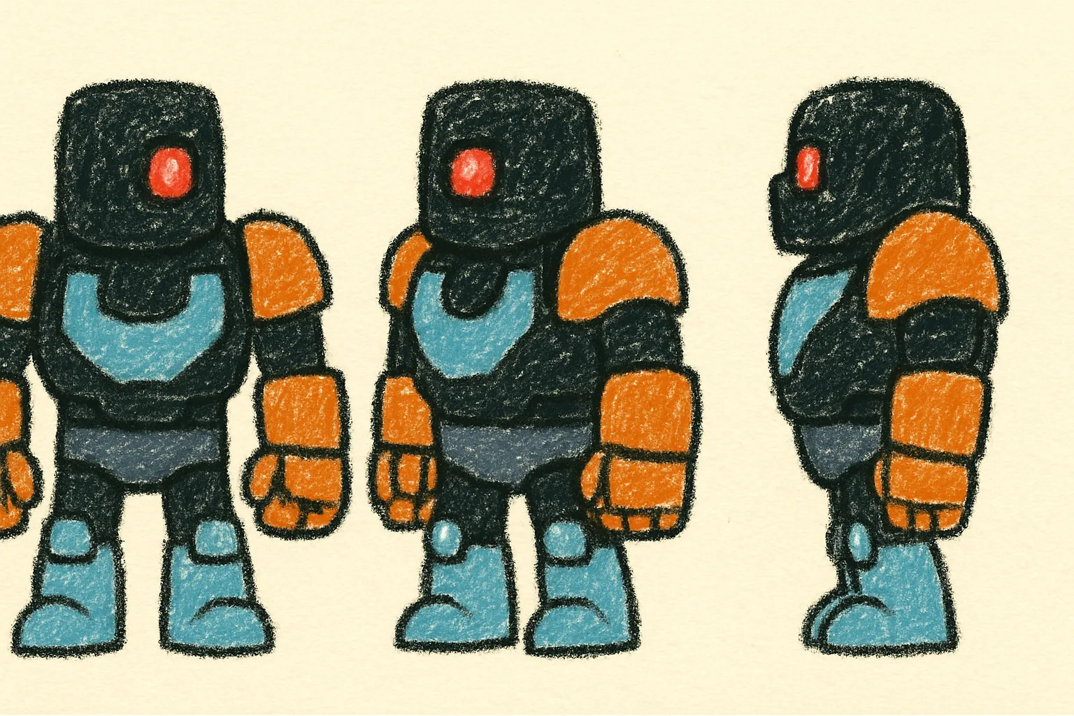 Model sheet for Bolt