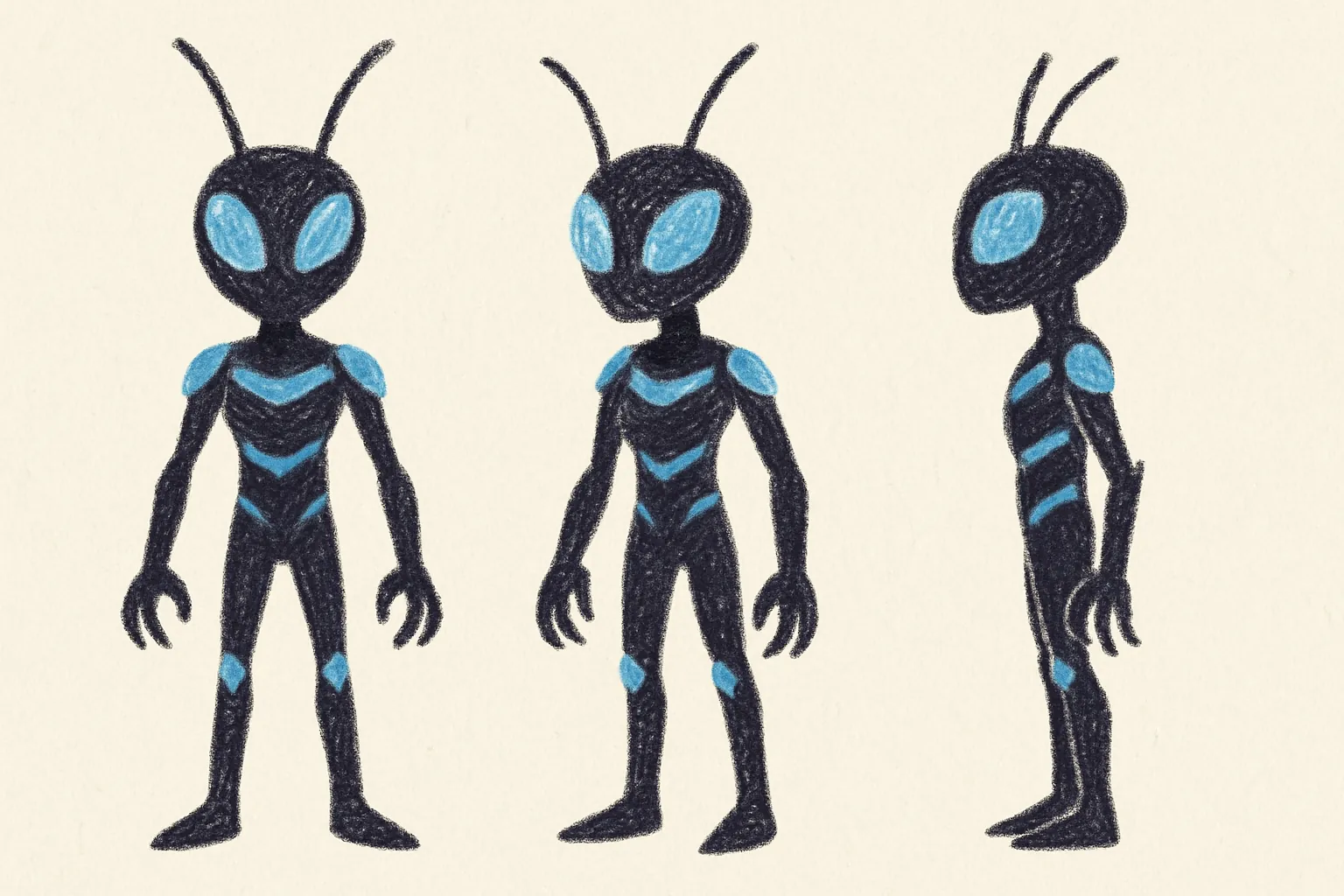 Model sheet for Zara