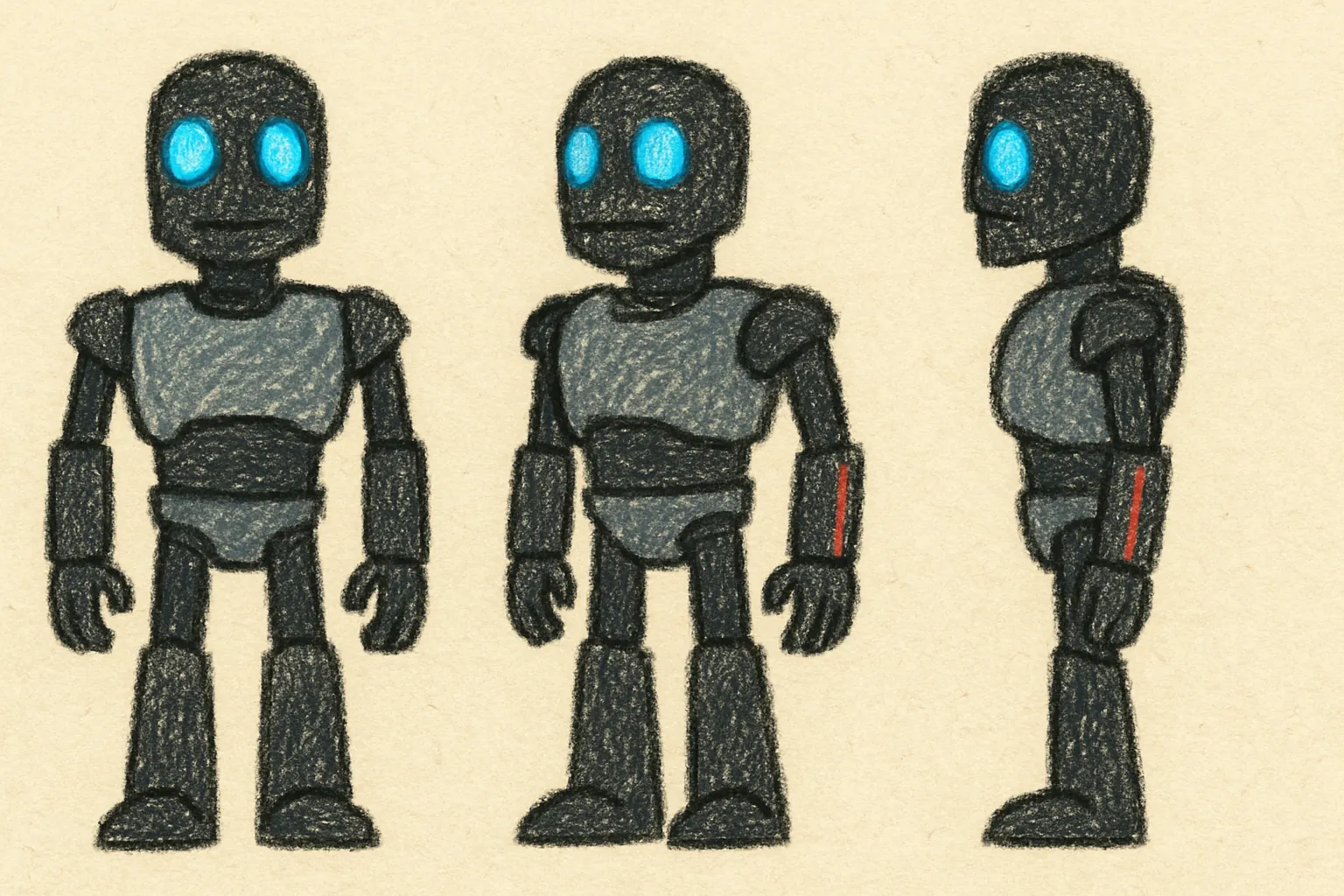 Model sheet for Rex