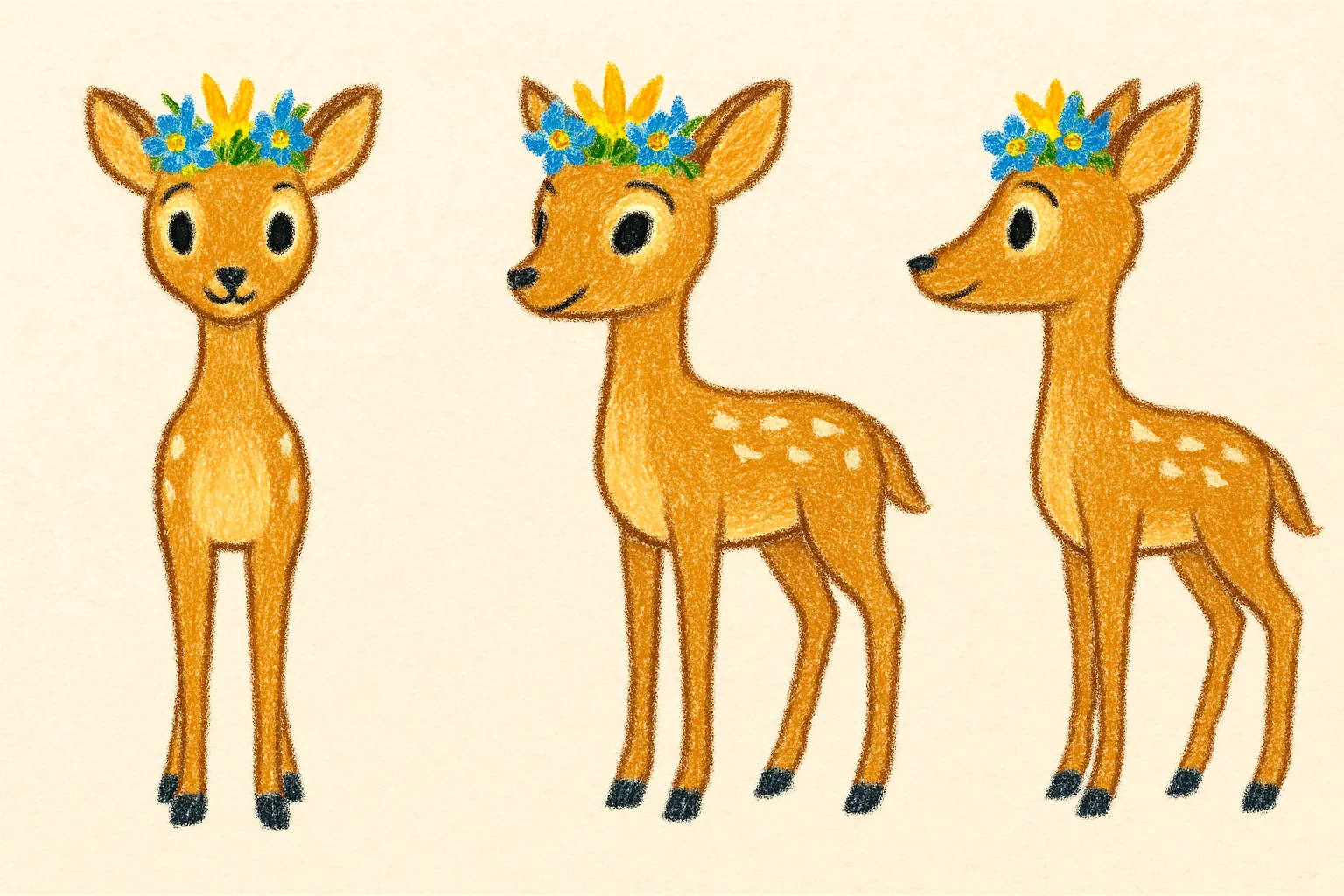 Model sheet for Berta