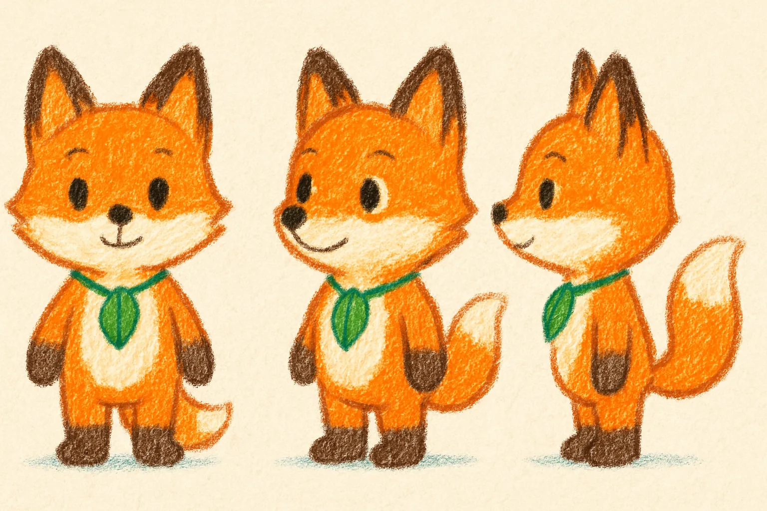 Model sheet for Lina