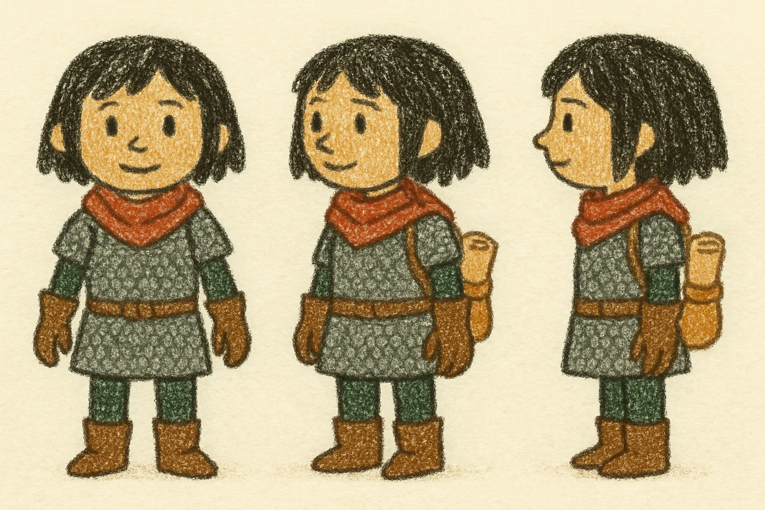 Model sheet for Mireille