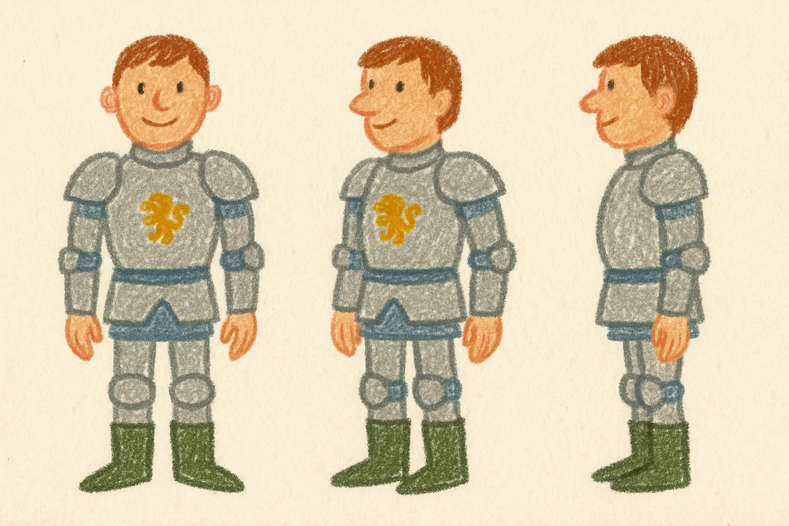Model sheet for Luc