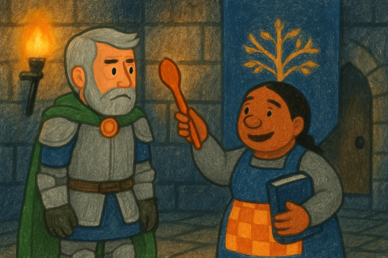 Bryn gyda help Celyn darganfod lle mae'r peth ar goll.