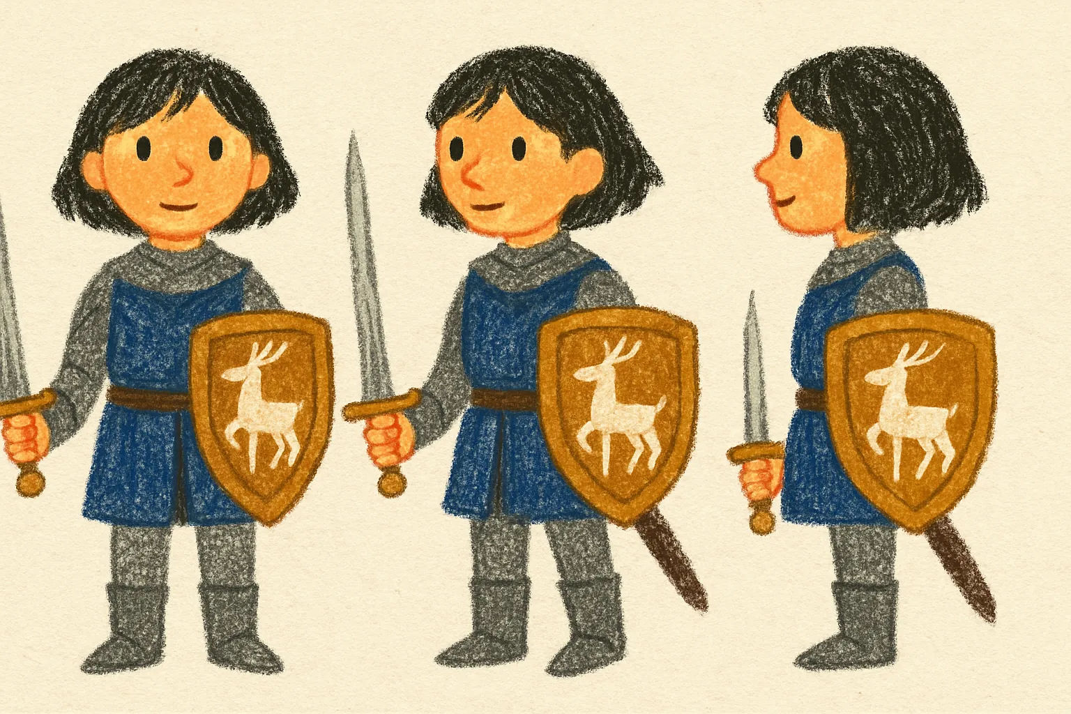 Model sheet for Eira
