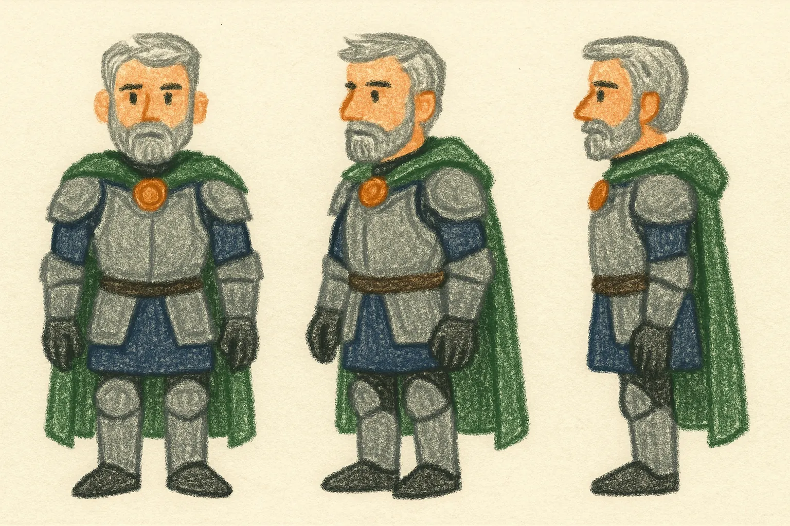 Model sheet for Bryn