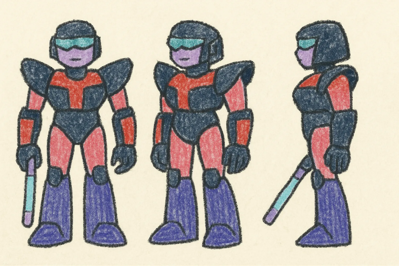 Model sheet for Люси