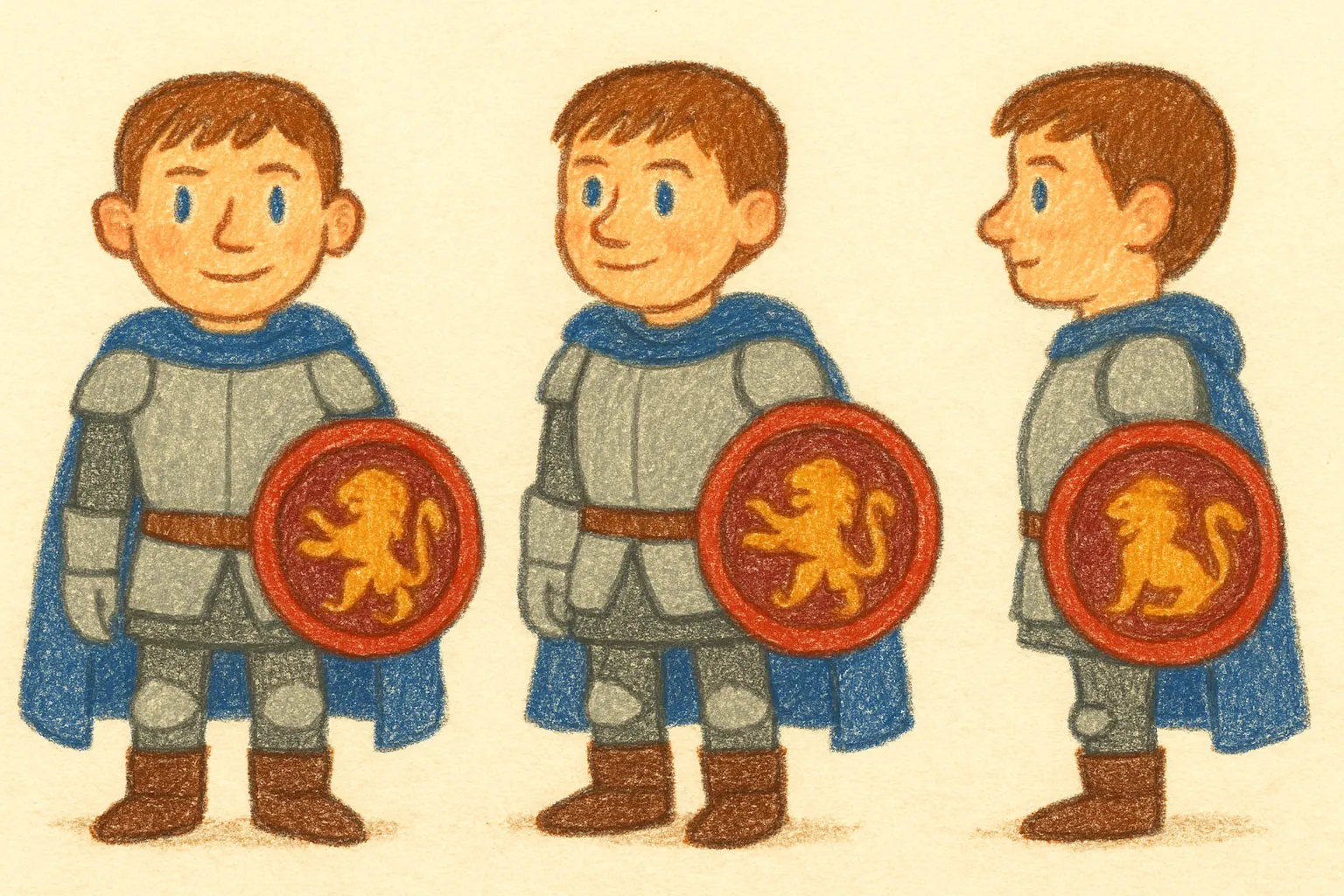 Model sheet for Finn