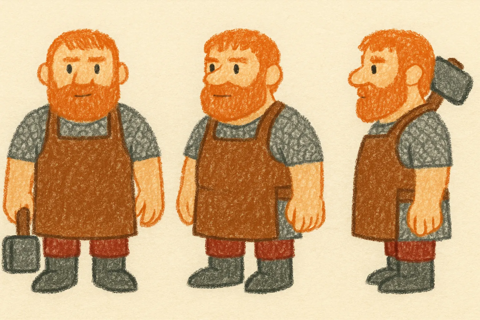 Model sheet for Bram