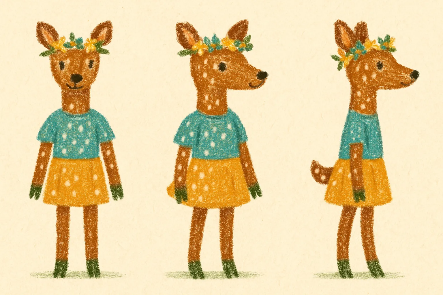 Model sheet for 달이