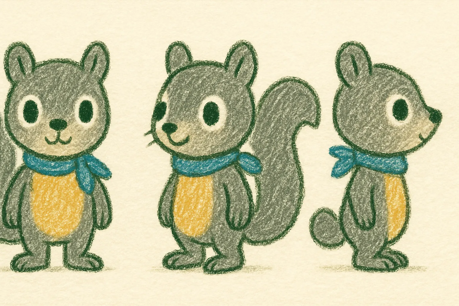Model sheet for 맑음
