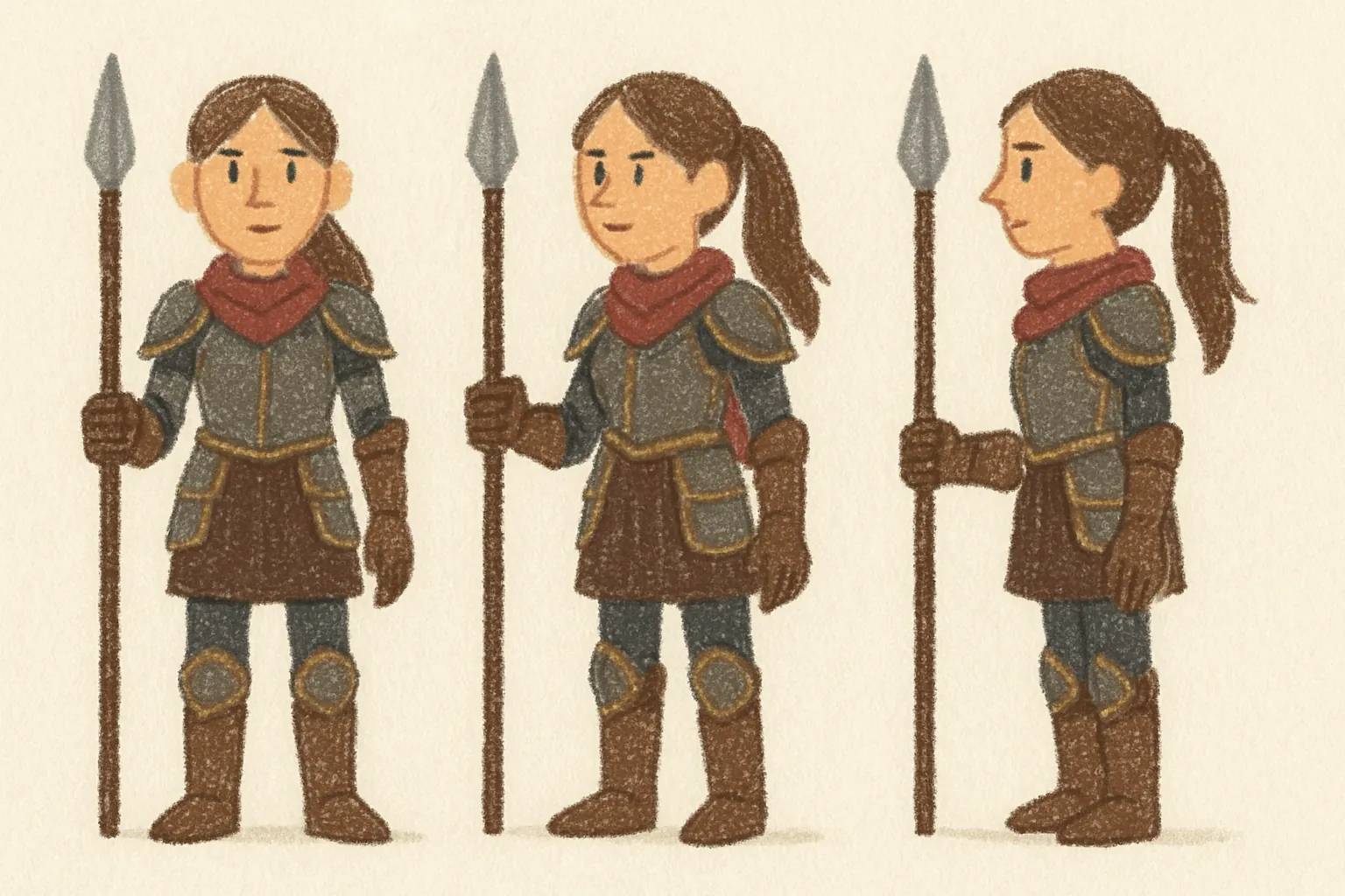 Model sheet for ミカ