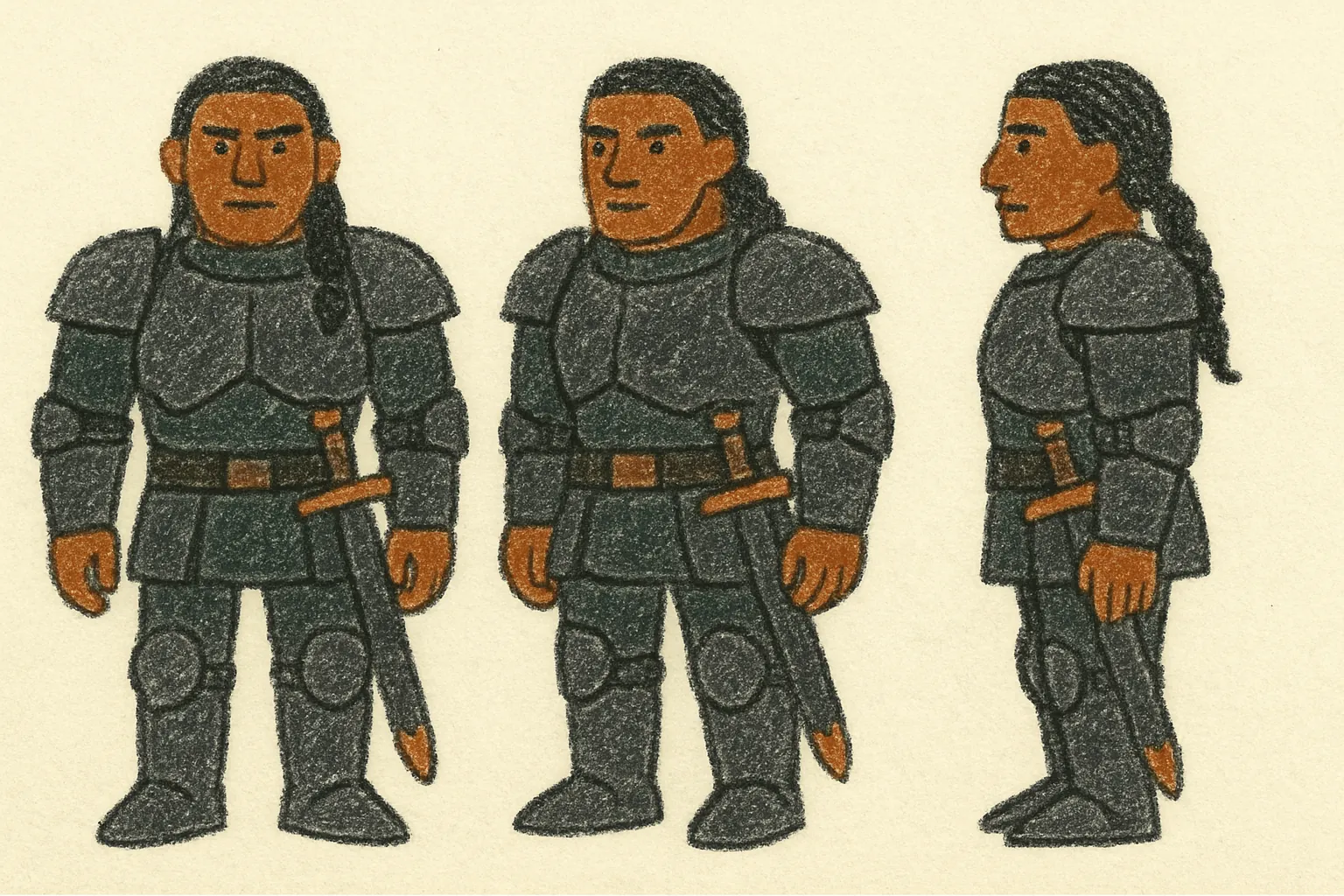 Model sheet for Max