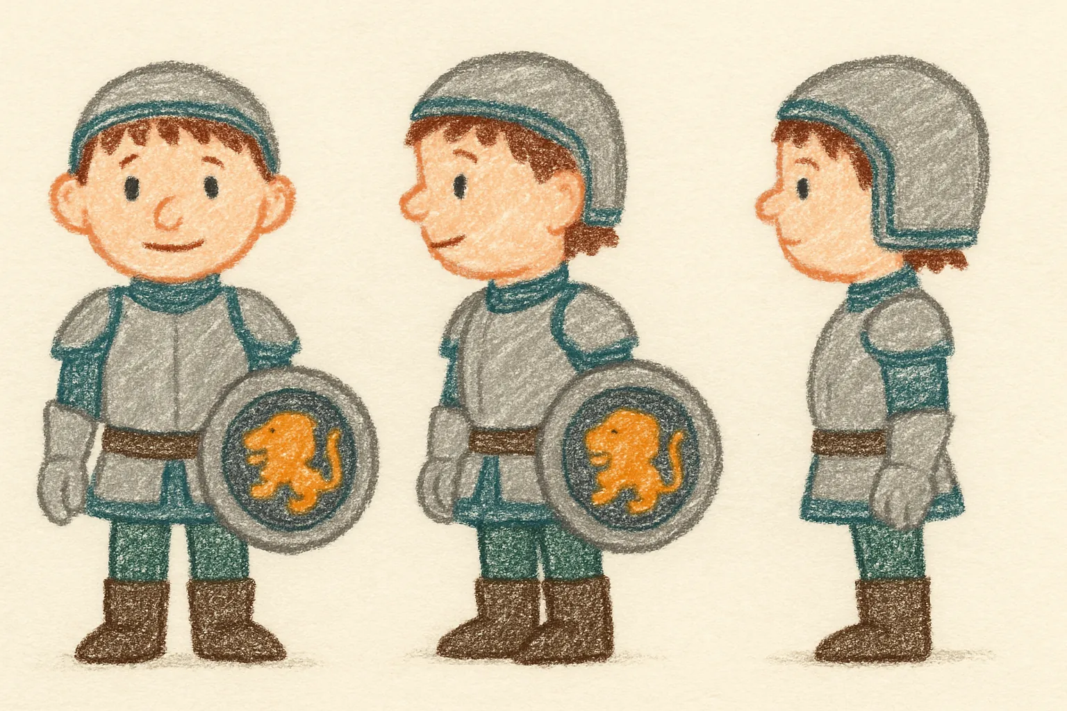 Model sheet for Lina