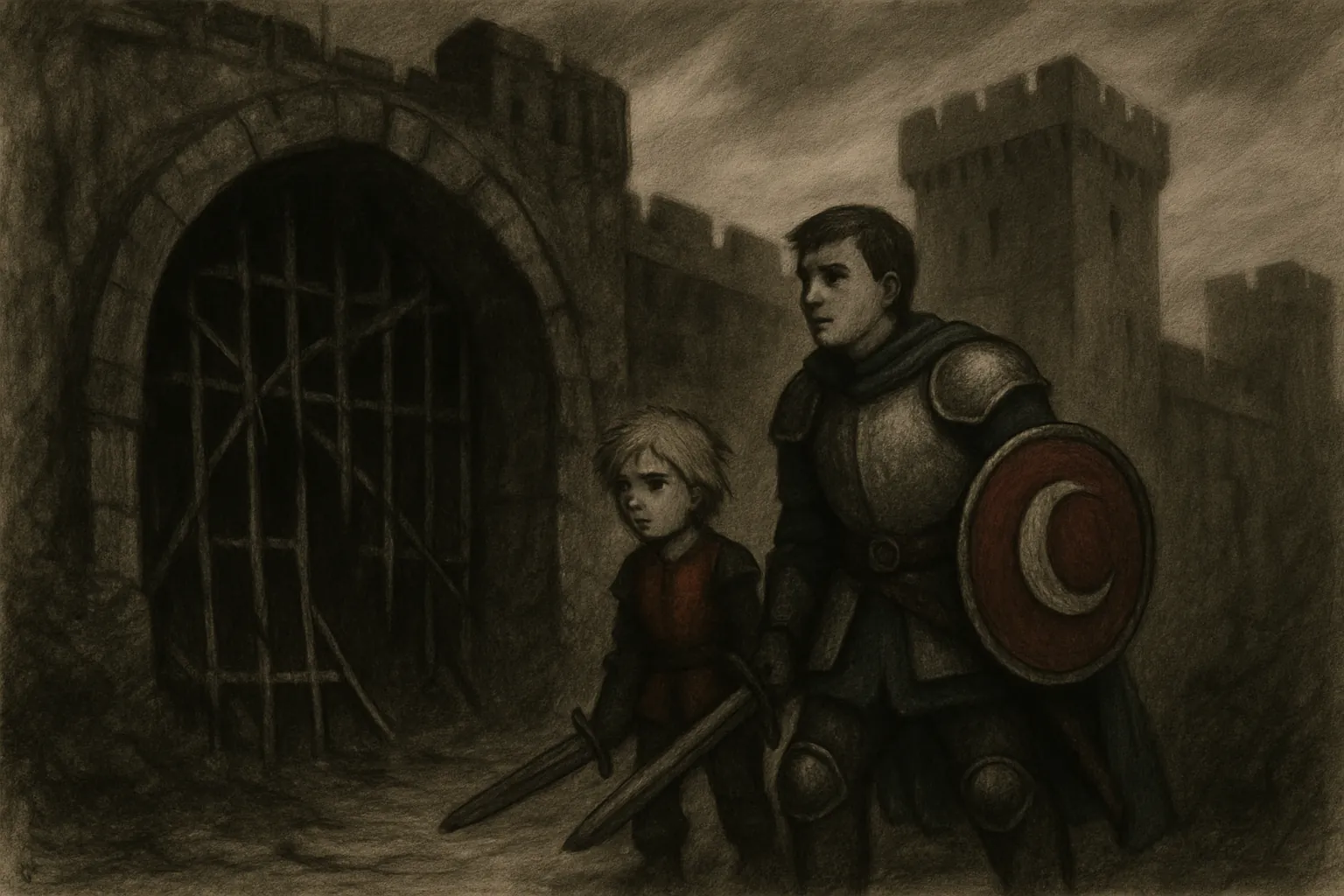 Luna y Rico llegan al castillo y sienten una presencia oscura que no les deja avanzar.