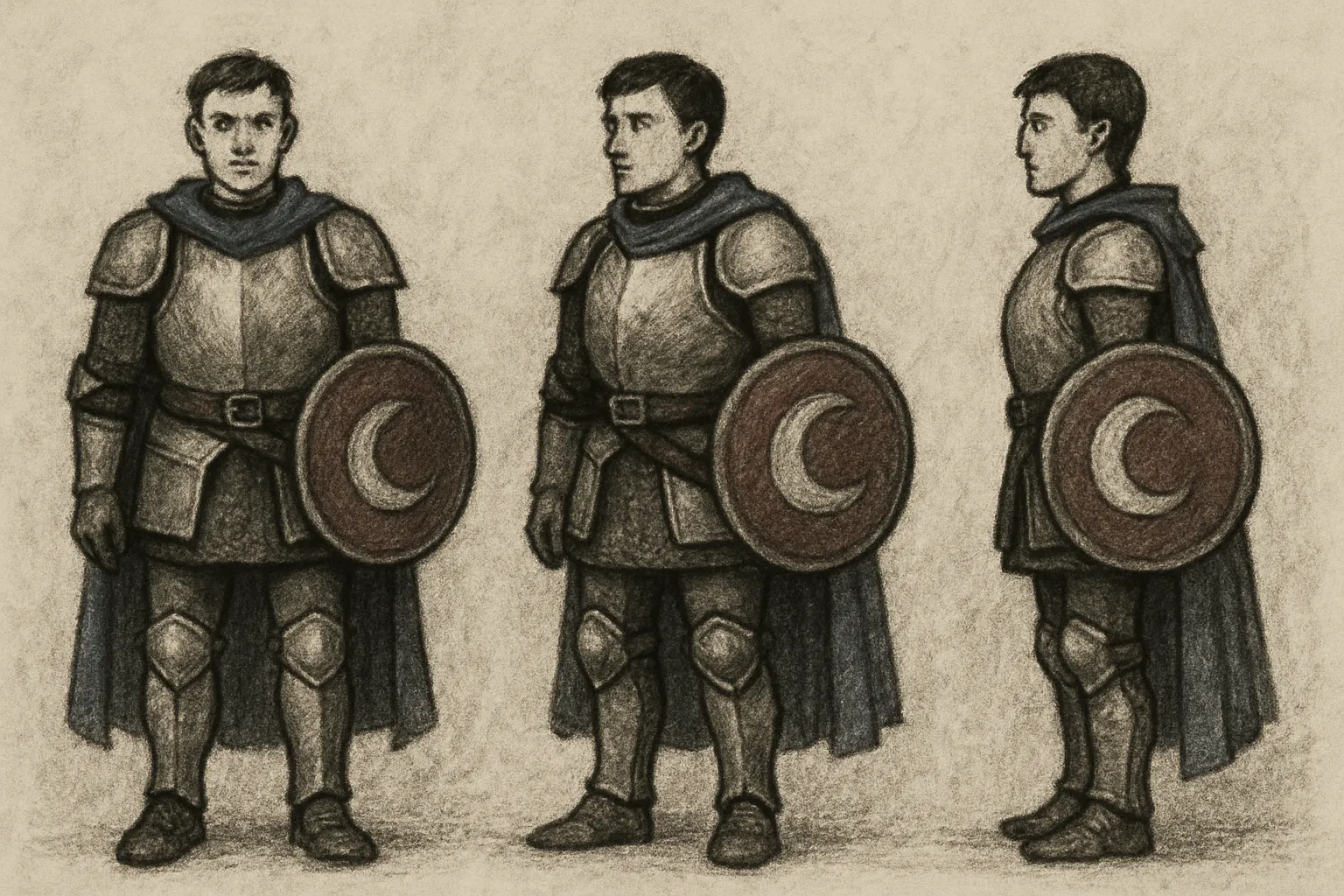 Model sheet for Luna