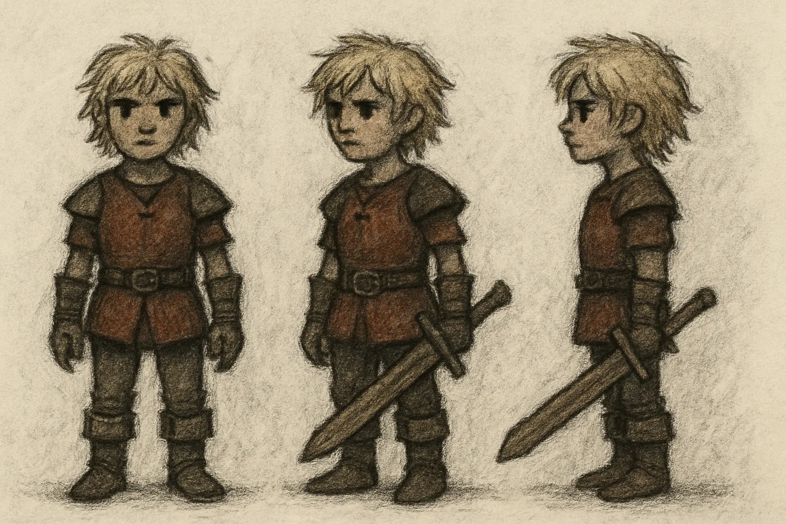 Model sheet for Rico